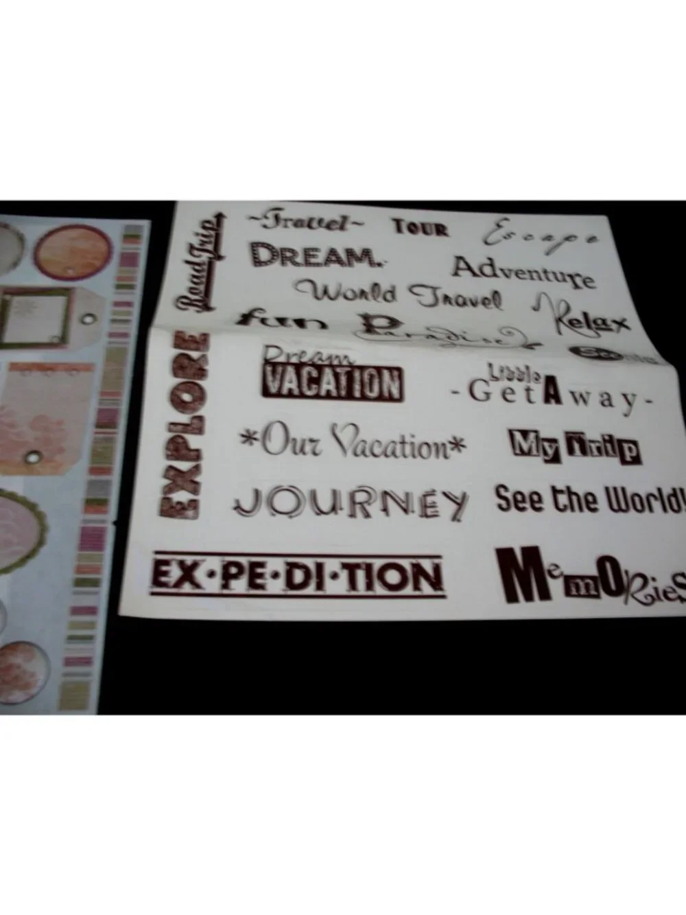 Creative Memories ABC Great Lengths, Titles, Travel, Mediterranean stickers